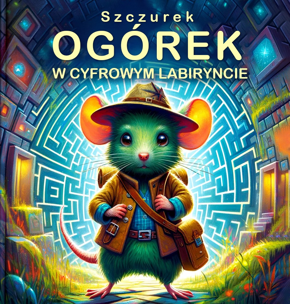 3 PACK: Ebook + Audiobook + Kolorowanka Szczurek Ogórek w Cyfrowym Labiryncie - obrazek 2