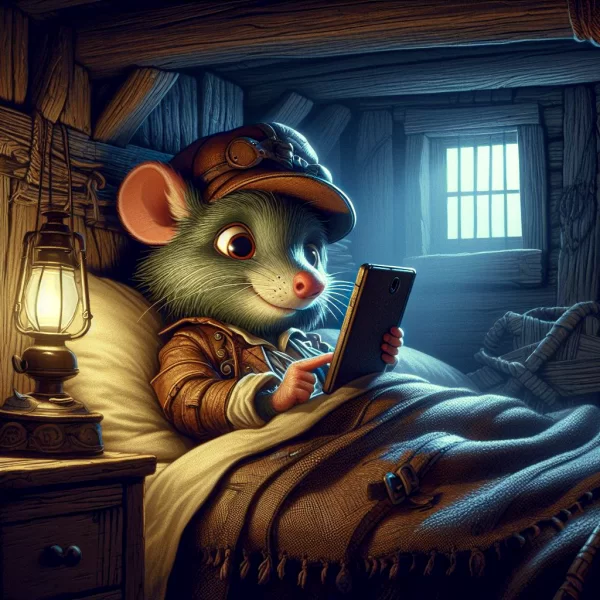 3 PACK: Ebook + Audiobook + Kolorowanka Szczurek Ogórek w Cyfrowym Labiryncie - obrazek 4
